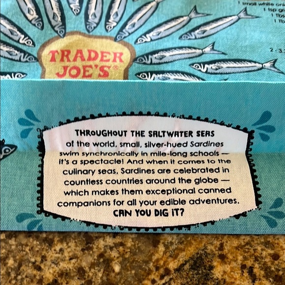 🧀🐟Trader Joe’s 2 PACK Reusable Eco Cotton Shopping Grocery Tote Bags🧀🐟 - Picture 7 of 15
